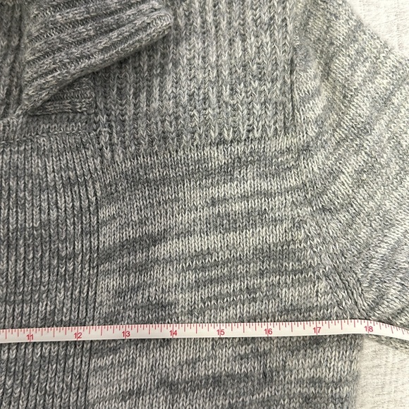 H&M Mens Collared Knit Buttons Preppy Gray Cardigan Sweater Small Wool Blend - Picture 7 of 9